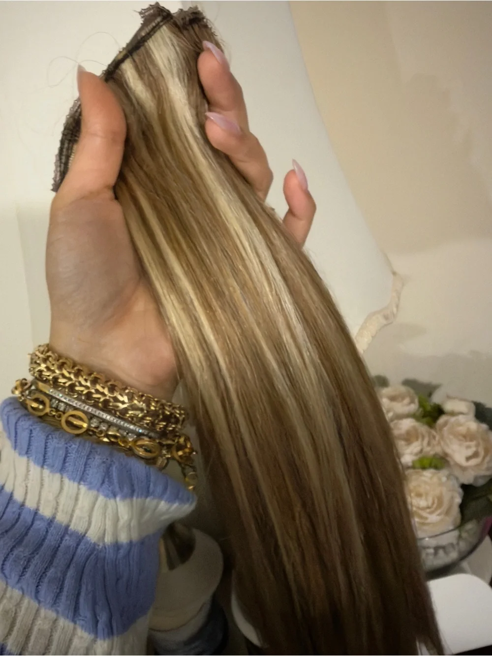N/A blonde highlights
